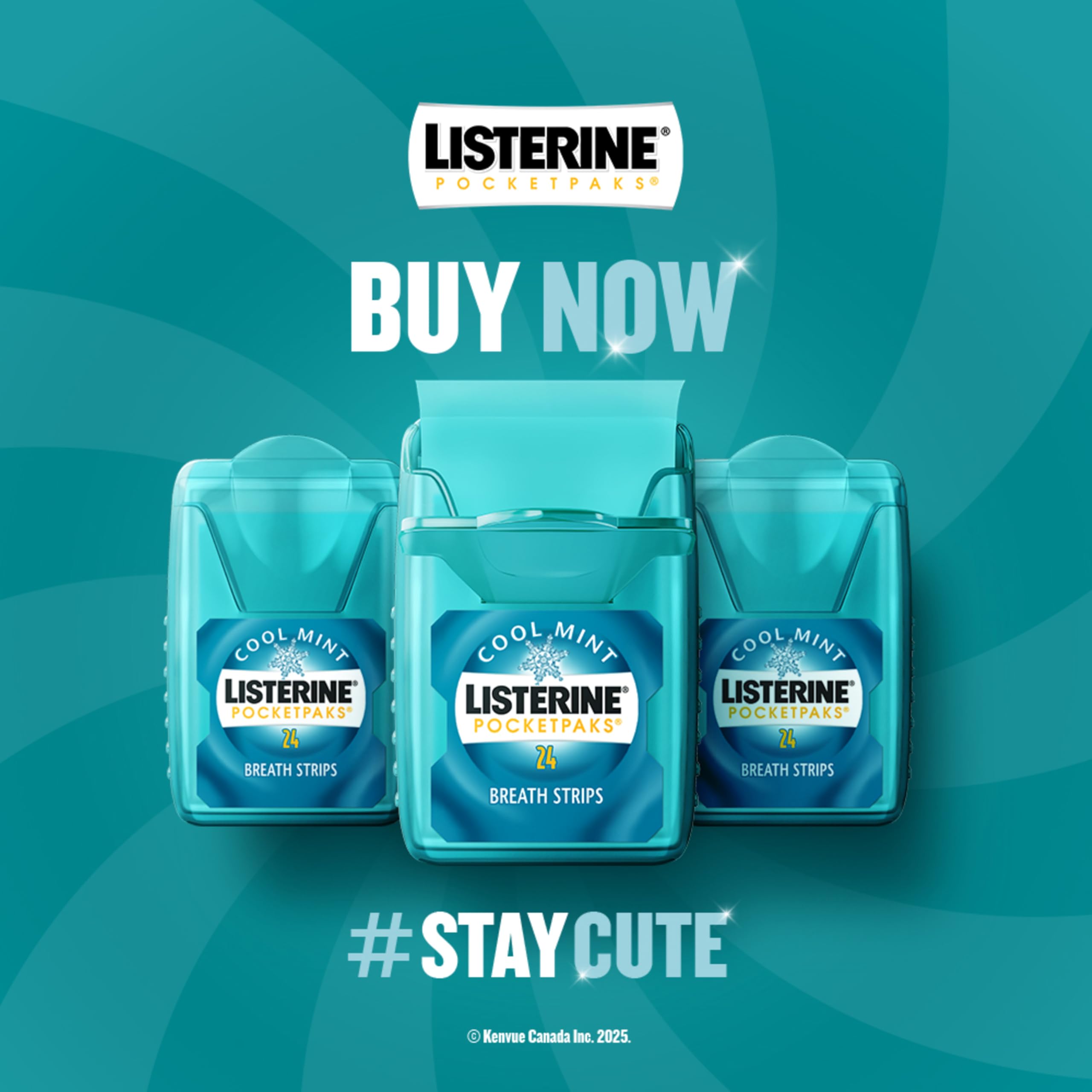 Listerine Cool Mint Breath Strips - Instant Fresh Breath