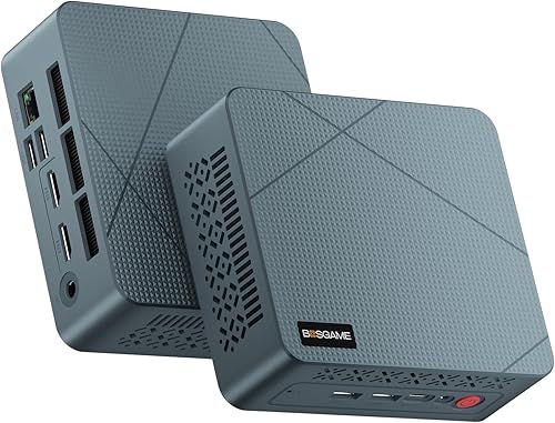 BOSGAME Mini PC E3, Intel Twin Lake N150 Mini computadoras USB-C con todas las funciones, RAM DDR4 de 16 GB, SSD NVMe de 512 GB, pantalla triple 4K,