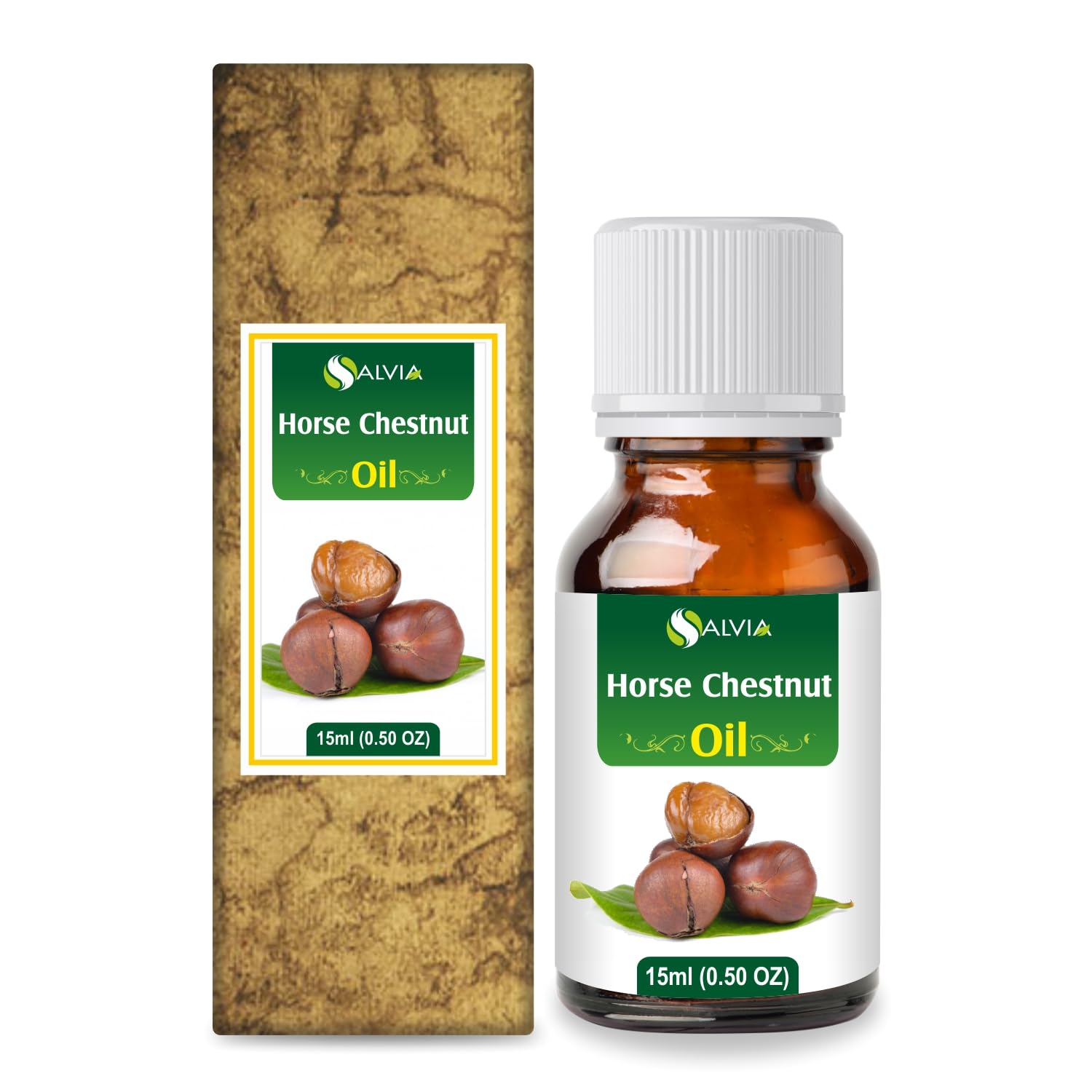 Horse Chestnut Oil | Pure and Natural | Firm Skin, Hydration, Toning | Cosmetic Grade | Skincare, Hair Care, DIY | 15 ML