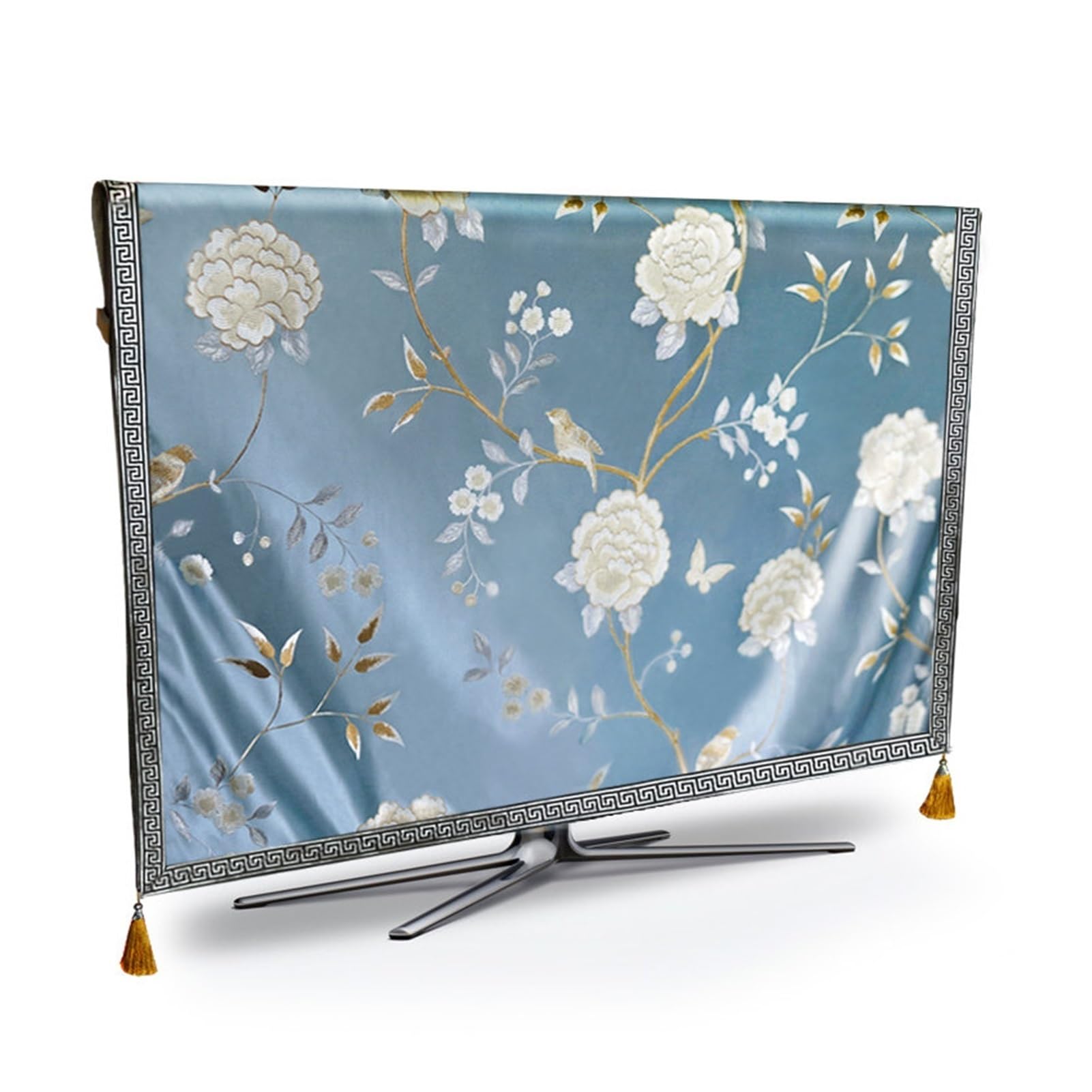 Fundas Protectoras para televisores Lujo televisor Flor de Cubierta de Polvo a Prueba de Intemperie a Prueba de Polvo a Prueba de Polvo de Plasma Televisión de Tejido Tabla Corredor Cojín de cojín (C