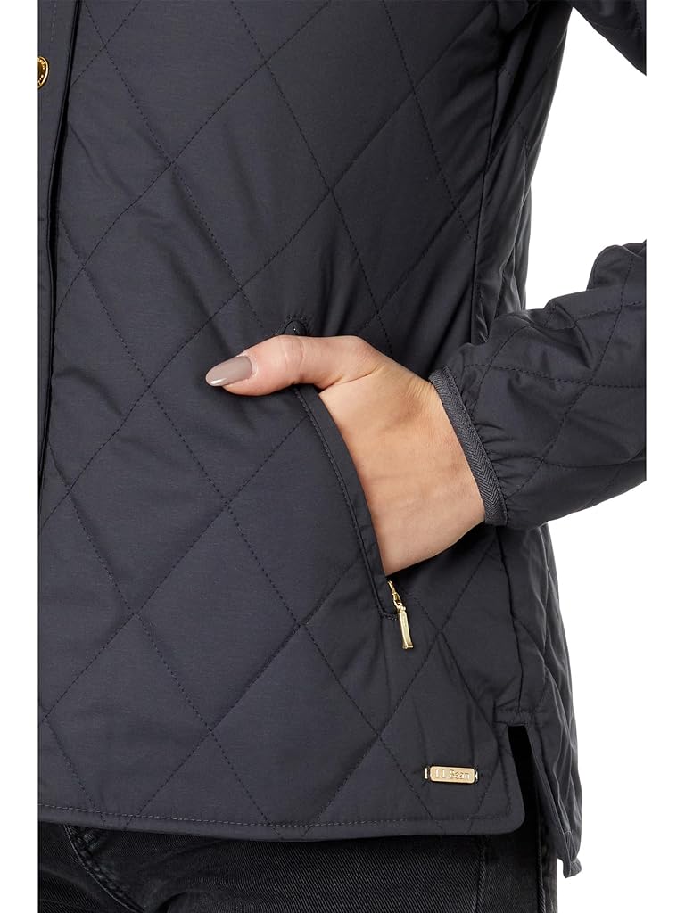 Gray L.L.Bean Cozy Quilted Jacket