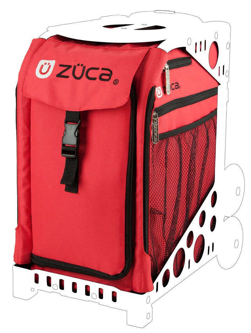 Zuca Chili Sport Insert Bag and Black Frame w/Flashing Wheels & Gift Seat Cushion