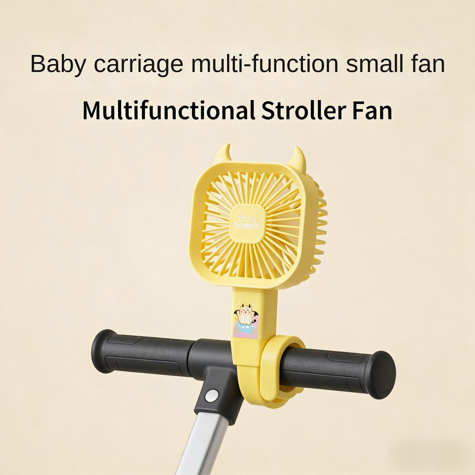 Ventilatore per passeggini, in silicone flessibile, dispositivo di raffreddamento portatile a 3 velocità, per scrivania, piccoli ventilatori, per seggiolini auto, culle, biciclette, moto, scooter per
