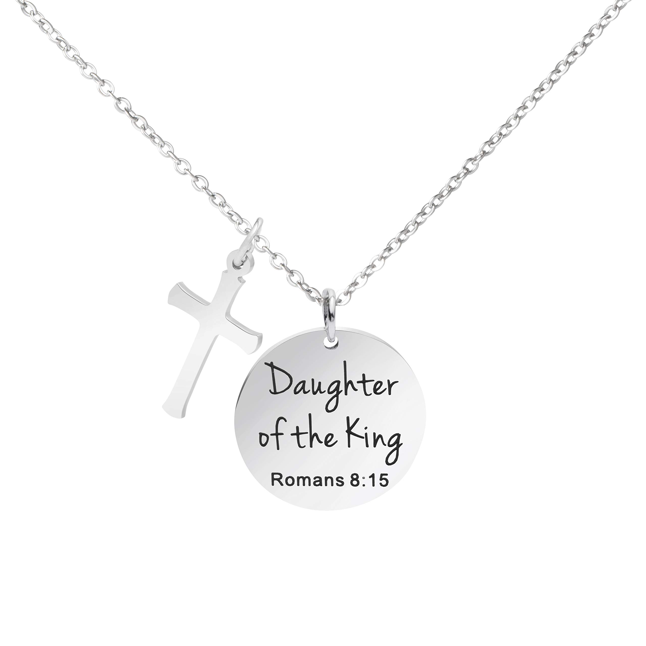 Bible Verse Cross Pendant 𝐂𝐡𝐫𝐢𝐬𝐭𝐢𝐚𝐧 𝐍𝐞𝐜𝐤𝐥𝐚𝐜𝐞𝐬 Prayer Charm Faith Religious Birthday Christmas Jewelry for 𝐖𝐨𝐦𝐞𝐧