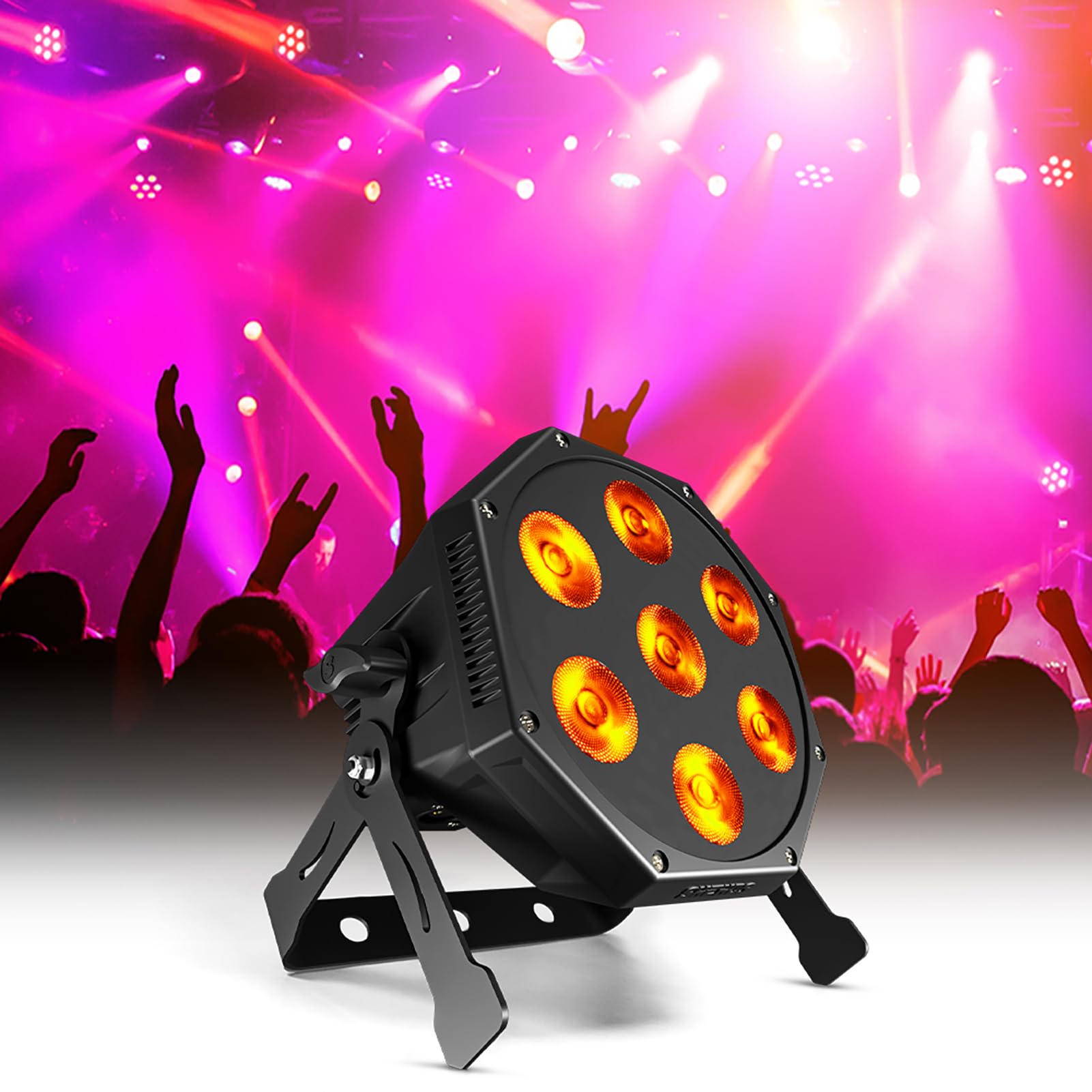 Amazon.com: SHEHDS LED GlamoPar Lighting, 7x12w Stage Light