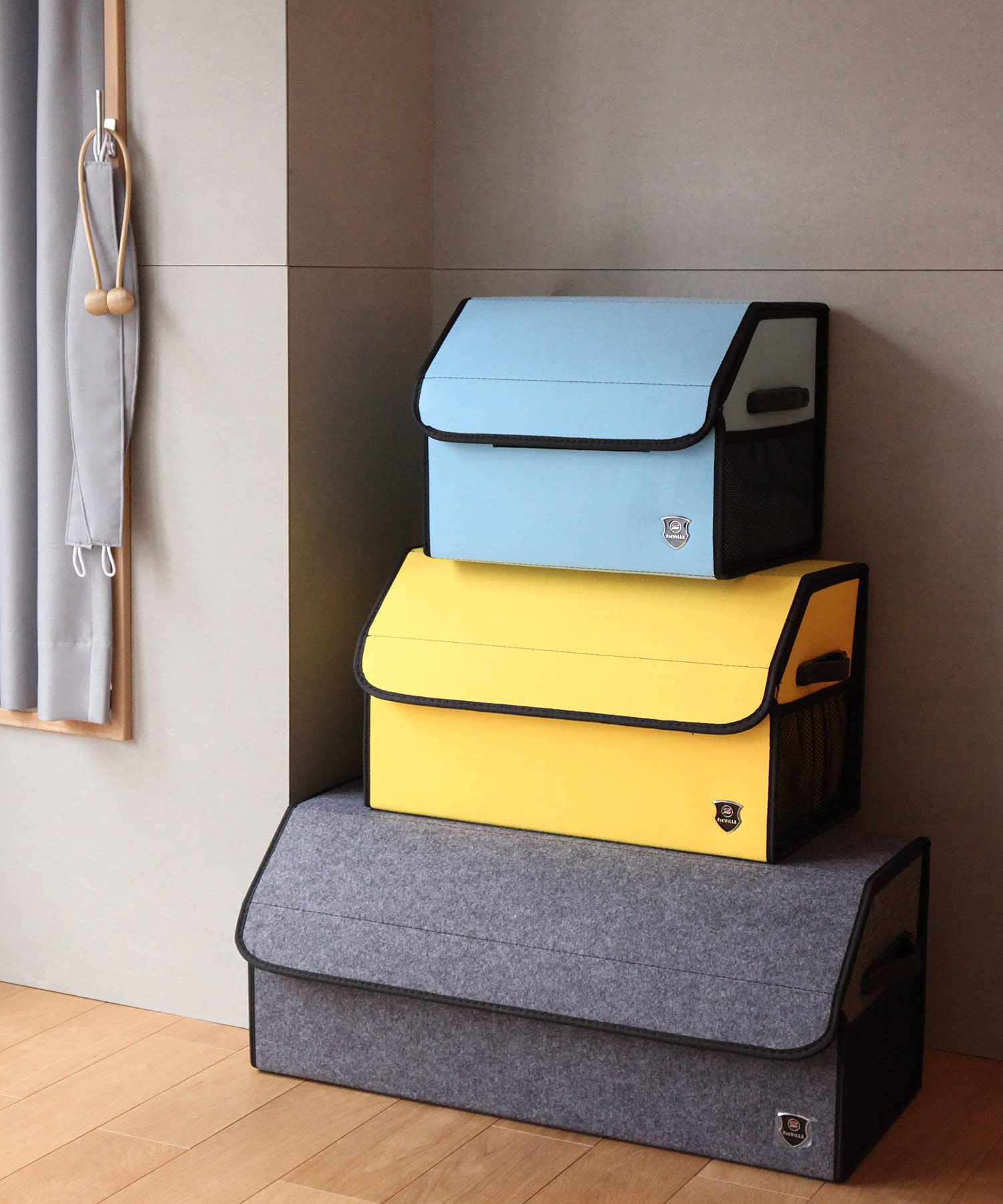 Amazon.co.jp: 収納ボックス Mサイズ 車 大容量 選べる3サイズ BOX 