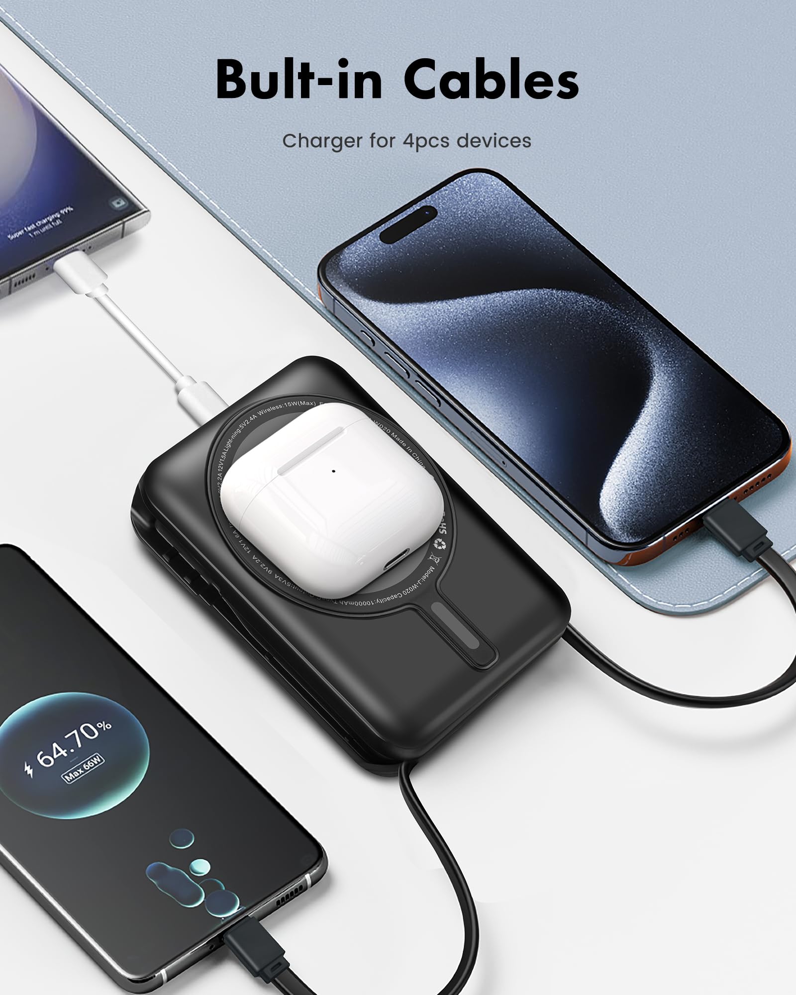 スマホアクセサリー Wireless Powerbank 10,000mAh Amazon.com: 22.5W Power Bank, 10000mAh 15W Magnetic Wireless