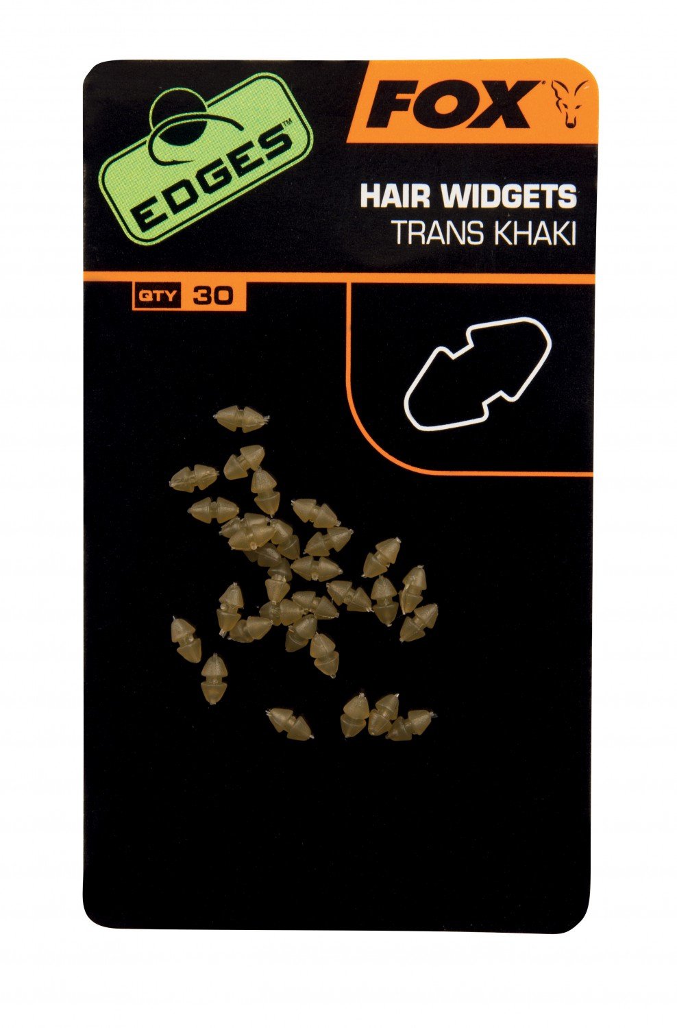 Fox Carp Fishing - NEW Edges Accessories - Hair Widgets - Trans Khaki