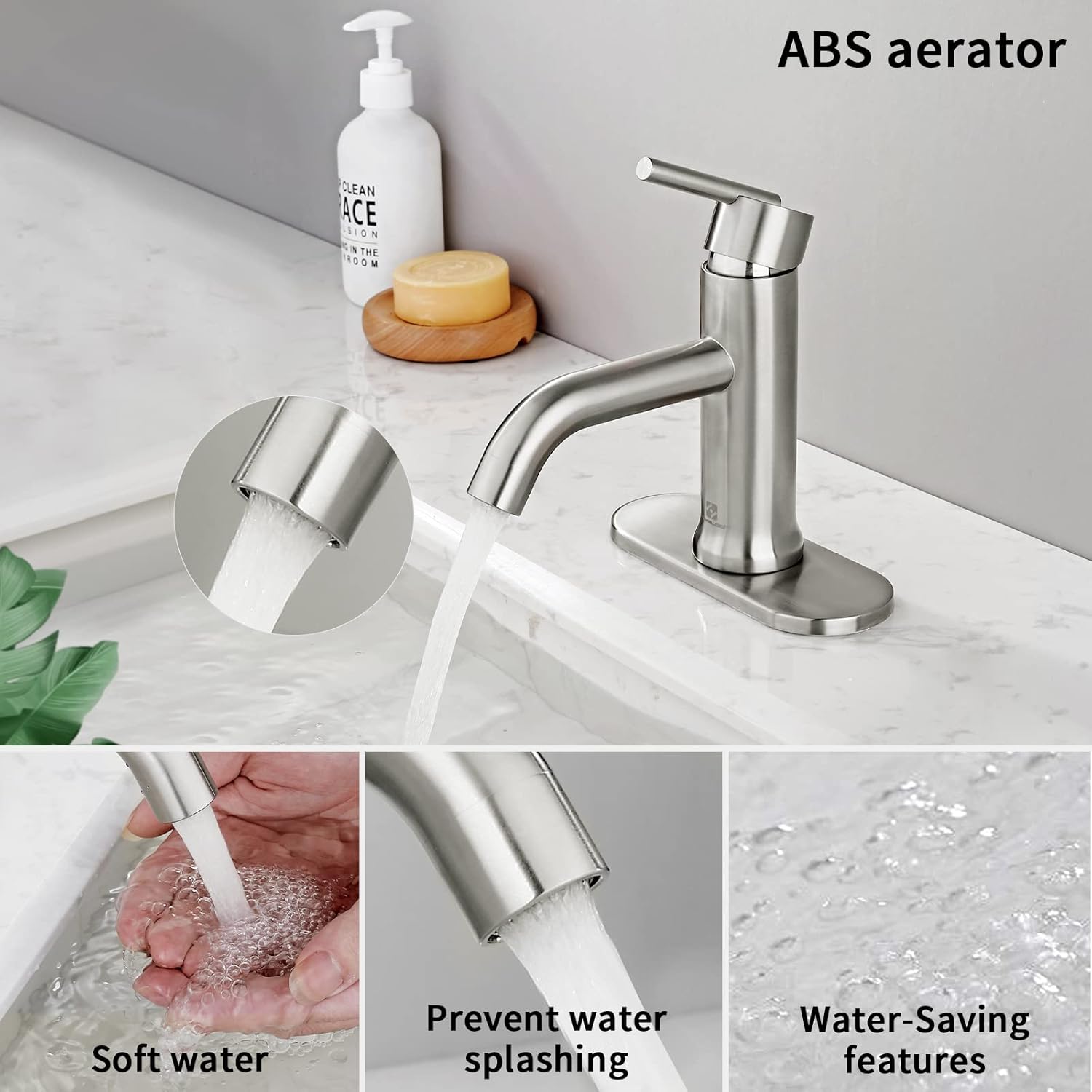 TOP оƒƒERS HOMELODY Bathroom Faucet Brushed Nickel for 1 or 3 Holes, Single Handle Bathroom Sink Faucet with Deck Plate and Supply Lines,Single Hole Vanity Faucet RV Faucets Lavatory Faucet Stainless Steel Gеt Dіѕсоunt 70% Prісе HOMELODY Bathroom Faucet Brushed Nickel for 1 or 3 Holes, Single Handle Bathroom Sink Faucet with Deck Plate and Supply Lines,Single Hole Vanity Faucet RV Faucets Lavatory Faucet Stainless Steel