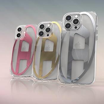 Amazon.co.jp: DIESEL iPhone16ケース Dロゴ クリアケース（ディーゼル