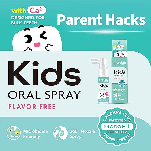 Miniatura 2 de LAB52 - Spray oral para niños, ayuda de pasta de dientes para cuidado bucal diario y aliento fresco, aprobado por niños sin flúor para recién