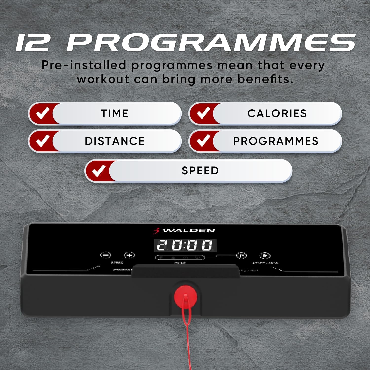 Walden Sports Compact Electric Treadmill: Convenient Portable Running with...