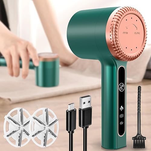 Miniatura 2 de Radio solar de emergencia azul de 10000 mAh + removedor de pelusa de tela recargable de 1200 mAh