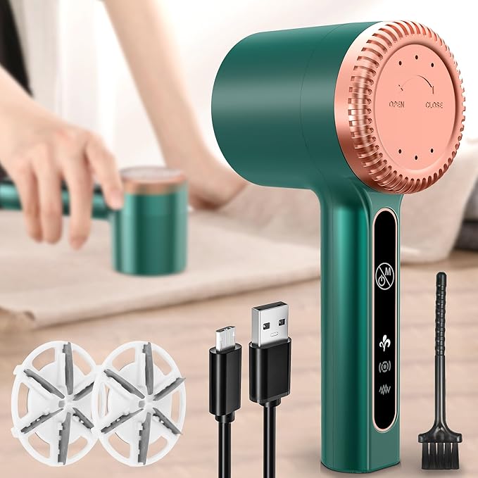 Amazon.com: 1200mAh Rechargeable Fabric Shaver, Electric Lint Remover ...