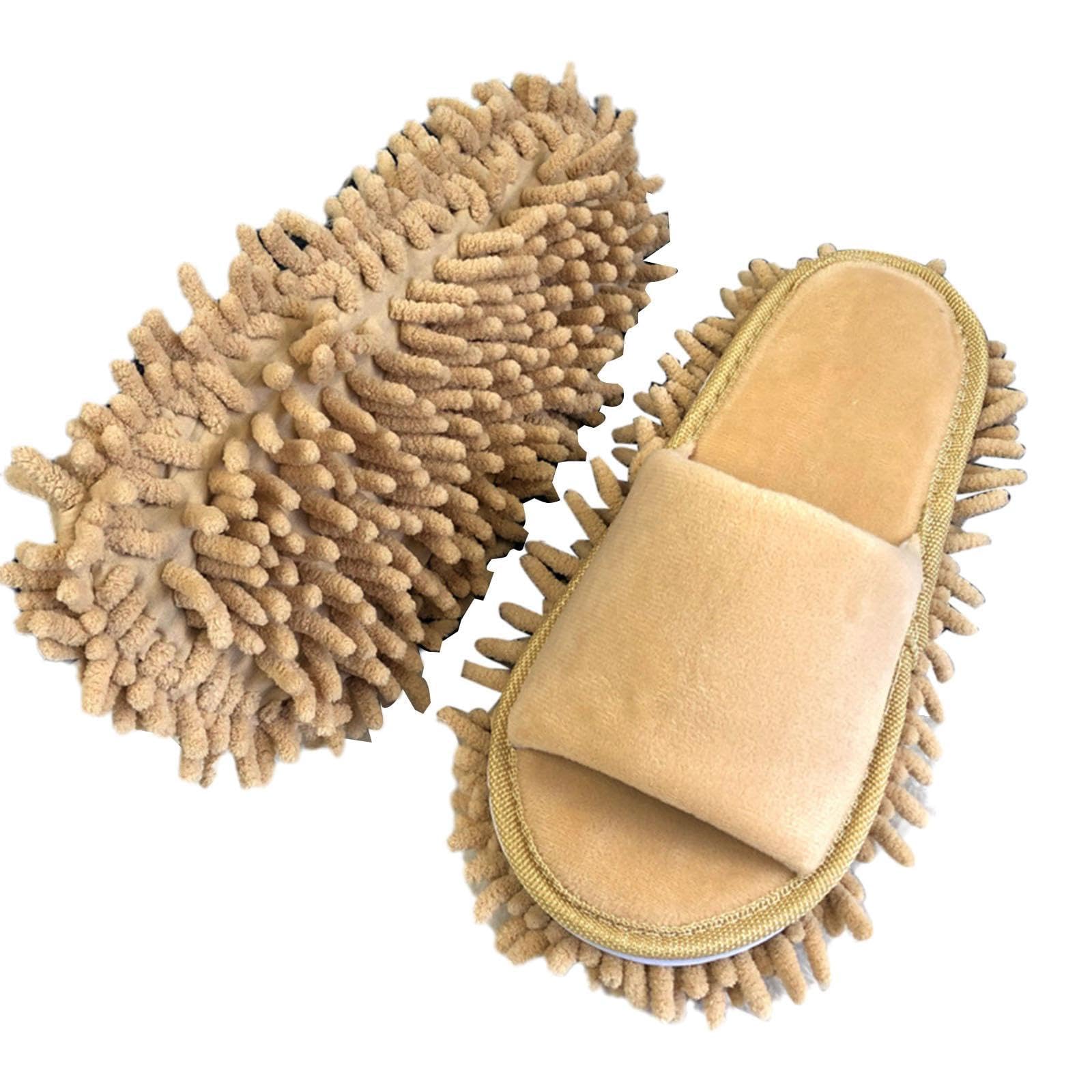 3 Paia Di Pantofole Pulenti In Microfibra Per Pavimenti - Scarpe Per Spolverare, Colore Viola, Riutilizzabili