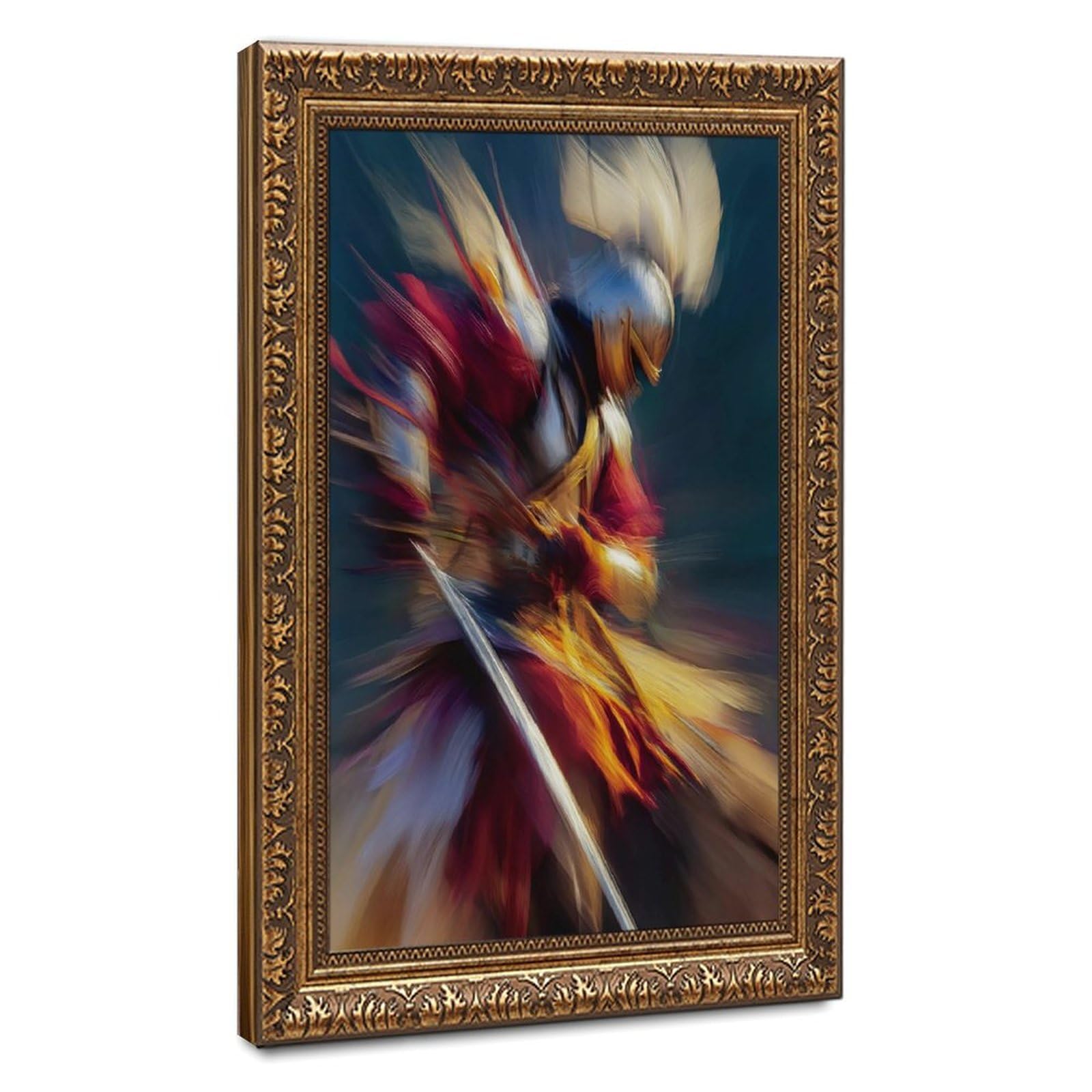 Flamint Abstract Polish Winged Hussar Canvas Poster Bedroom Decor Landscape Office Room Decor Gift 12" L X 18" W
