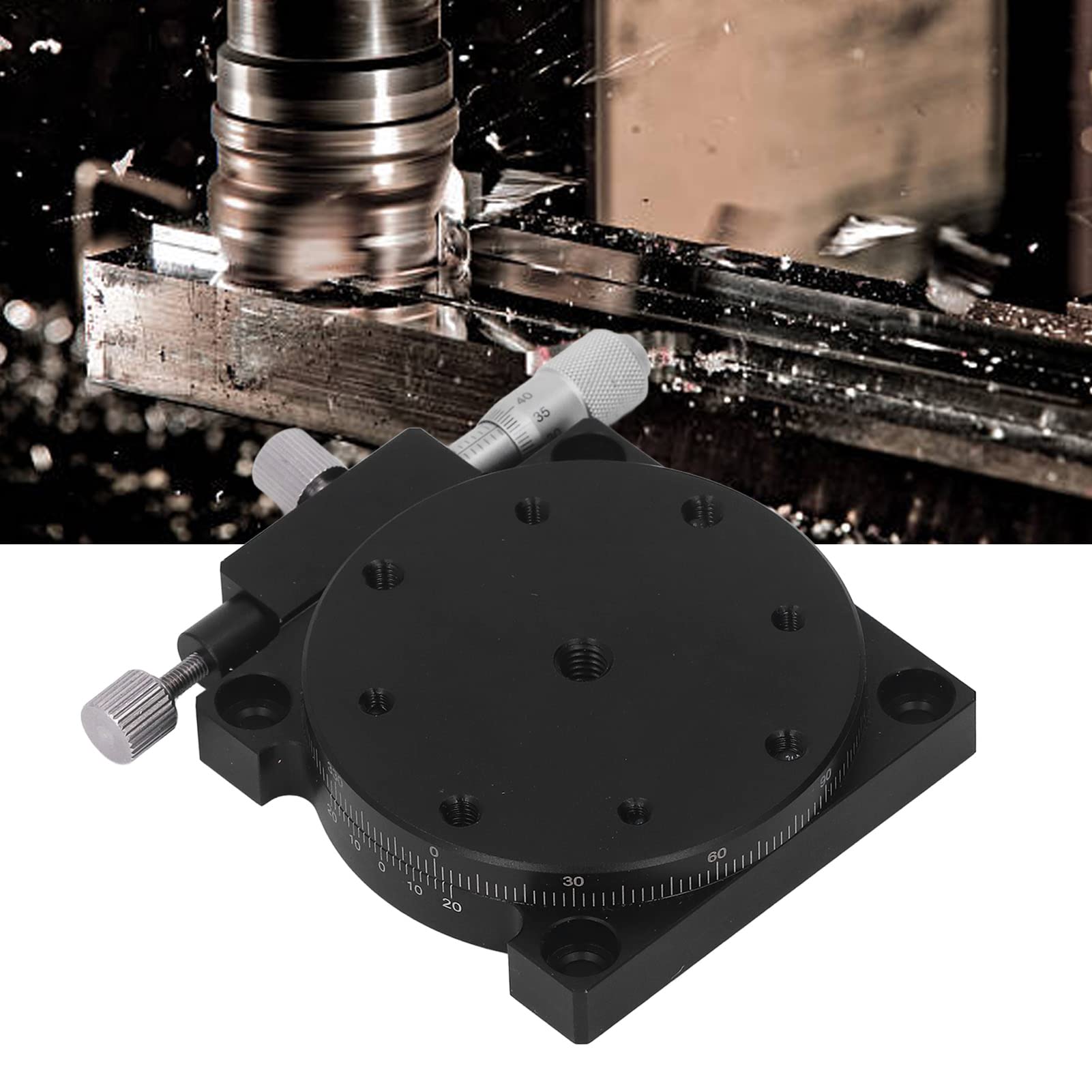 Plataforma Deslizante de Ejes R Plataforma Deslizante de Ejes R de Aluminio Etapa de Posicionamiento Lineal Manual Etapa Lineal Giratoria de Aleación Mesa Deslizante de Rotación