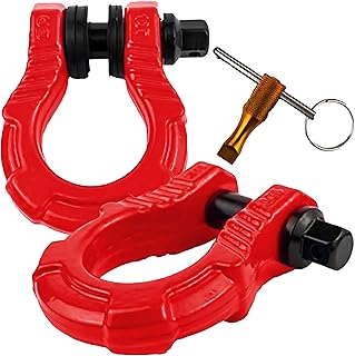 GearAmerica UBER com cadeado antirroubo (2PK) vermelho | 36.000 kg (40T) de força | pino UBERLock 22 mm arruelas | Ligue...