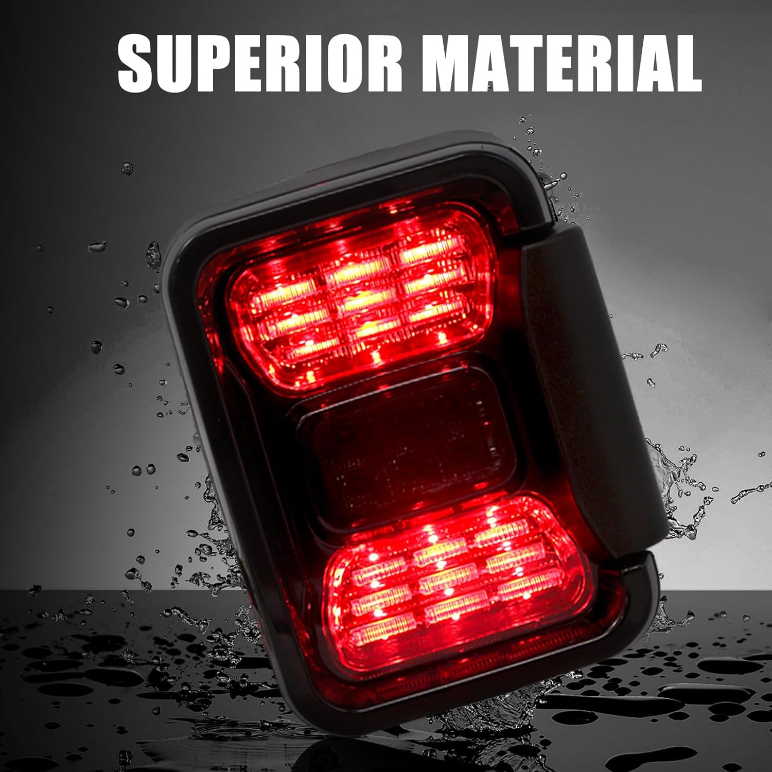 LED Tail Lights for Jeep Wrangler Gladiator JT 2020-2026 Gladiator Accessories Taillights Rear Lamp Pair (Smoked)