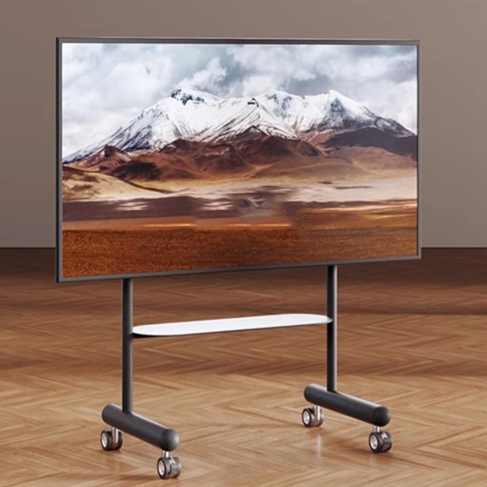 DFGHNBVC Tv Stand, Tv Stands For Living Room, Television Stands, Mobile Tv Cart, Universal Tv Stand For 40-100 Inch Tvs, Floor Tv Stand, Height Adjustable, For Home Office,Black-40-55In