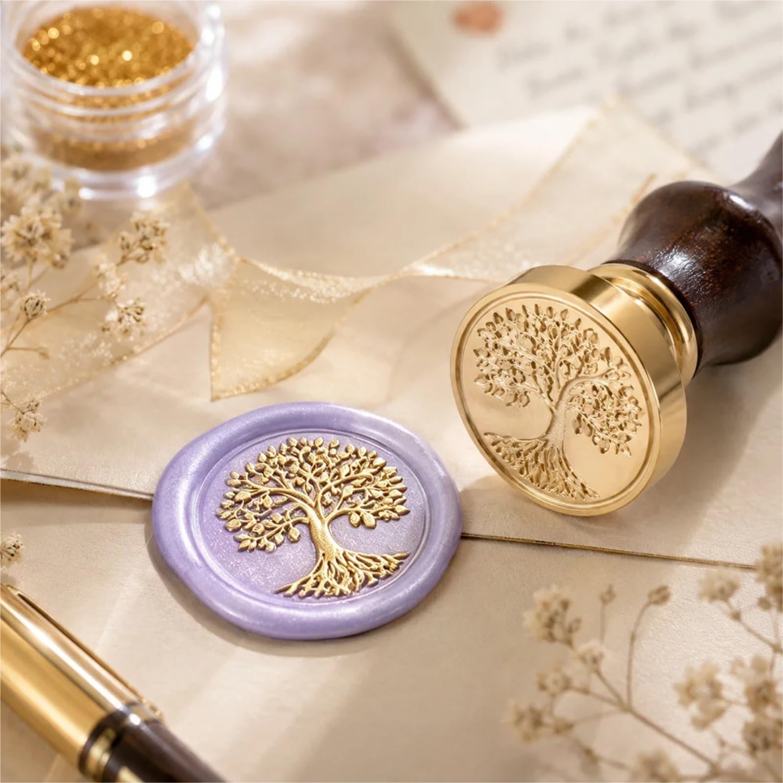 Ceralacca Set Di Timbri for Sigillo Di Cera | Kit di sigillatura laccato Forniture artigianali fai-da-te Scrapbooking Decorazioni for inviti for feste di matrimonio