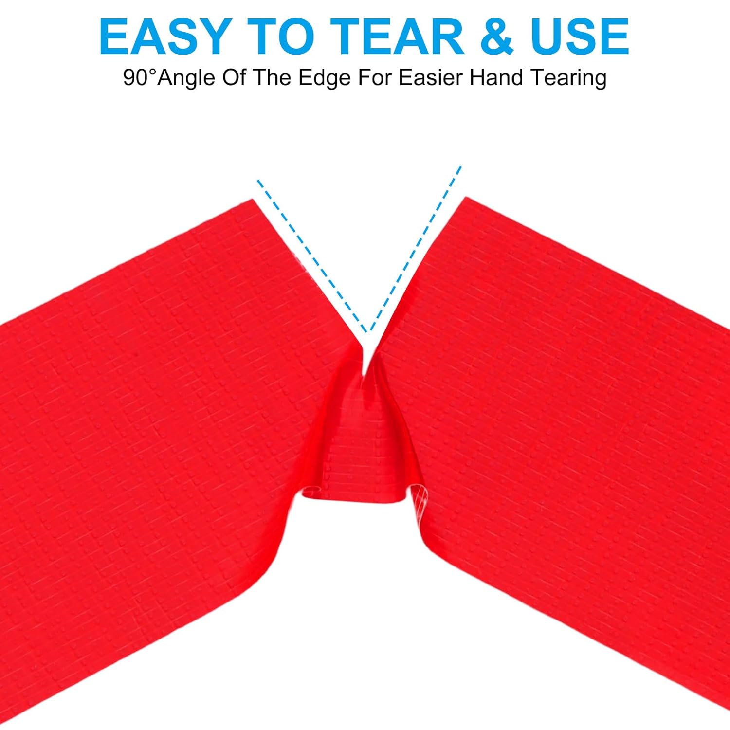 Gaffers Tape 4 in x 11 Yards, Waterproof Gaffer Floor Tape No Residue Non-Reflective Easy Tear for Indoor Outdoor Photography Electrical Cord Industrial Use, Red