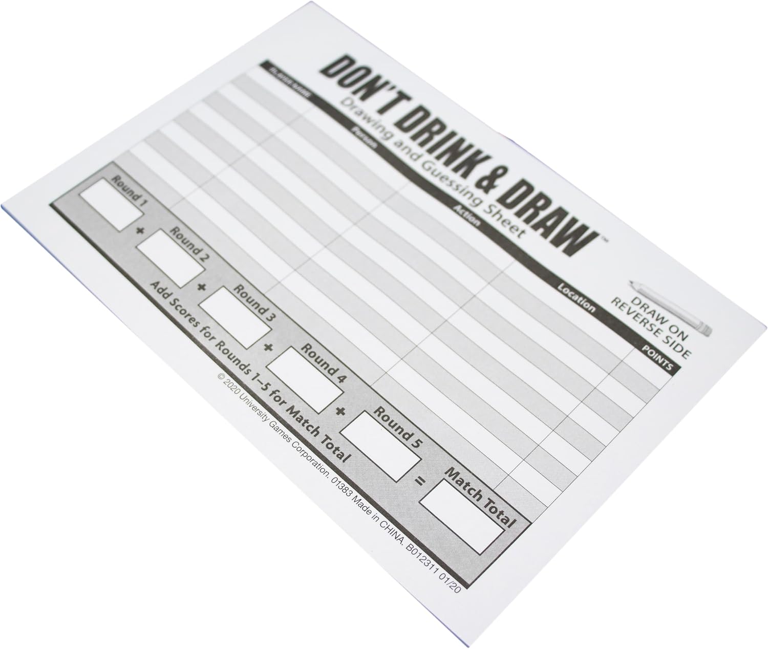 Don't Drink and Draw Adult Party Game Drawing Game Night Ages 21+ image 3
