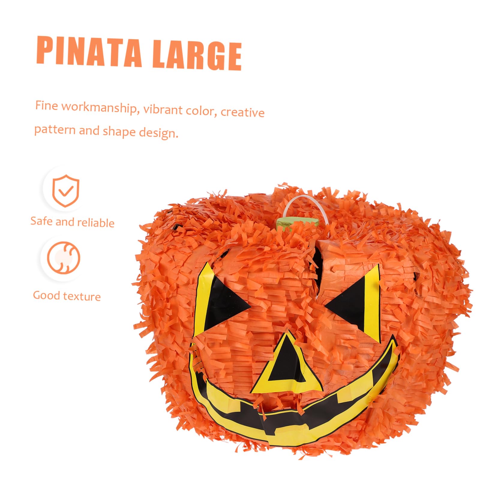 Kürbis Piñata Umweltfreundlich für Kindergeburtstag und Halloween aus Papier Kreatives Halloween Spielzeug mit Süßigkeiten zu Füllen Traditionelles Design