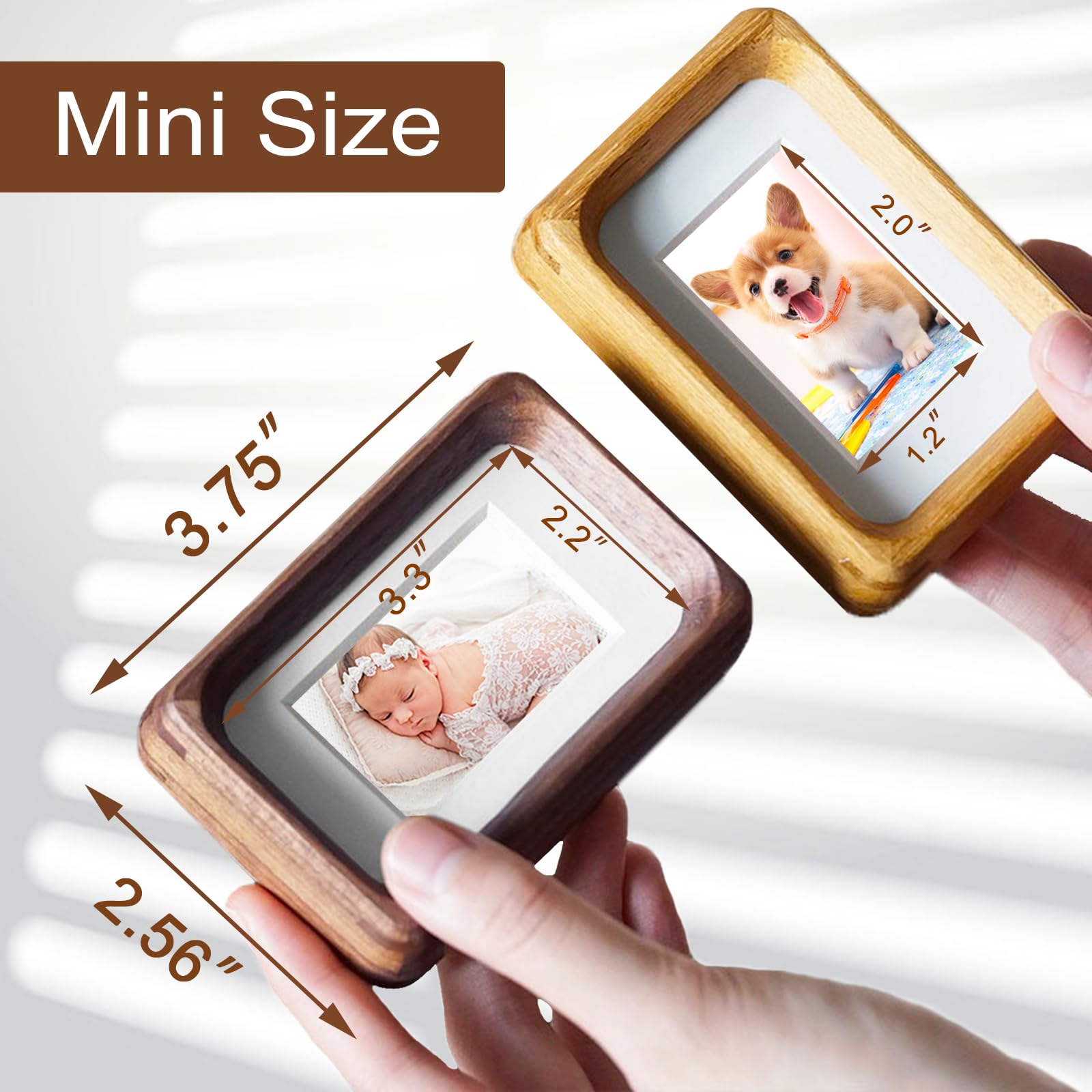 Amazon.com - Youncewooder 2x3 Picture Frame with 1x2 Mat - Natural