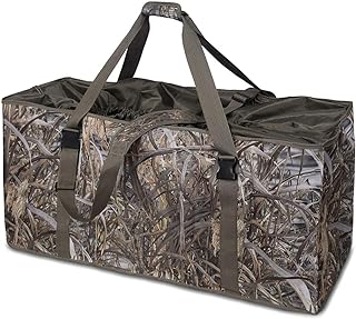 mydays 12 Slot Duck Decoy Bag, Slotted Decoy Bags, Hunting Gear, Duck Hunting Bag with Waterfowl Hunting Blind Camouflage Printing (Camo1, L)