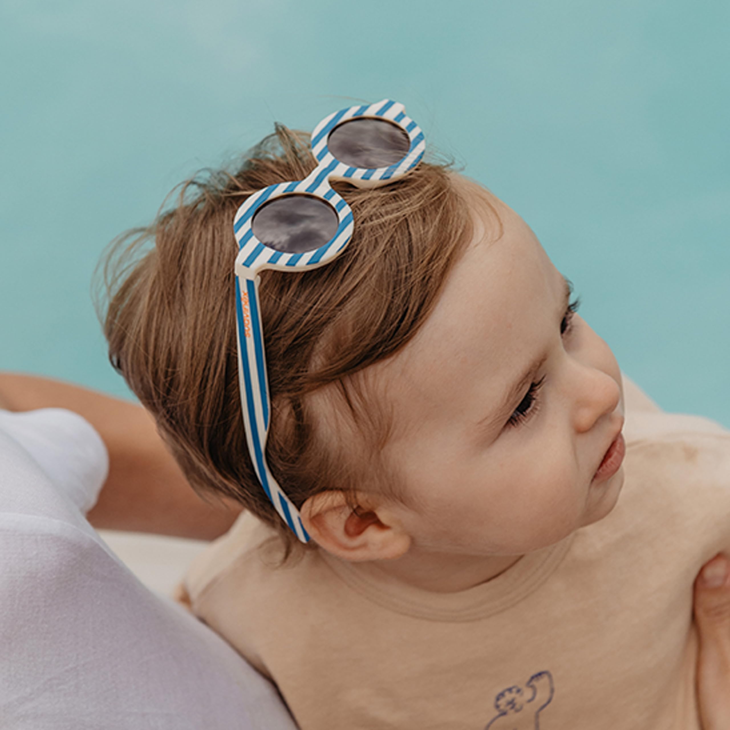 Gafas de Sol para Bebés de 0 a 12 Meses, Polarizadas, con Filtro UV400, Cat. 3, 100% Protección Rayos UVA y UVB, Funda Incluida, Muy Flexibles y Ligeras, Redondas, Modelo 2026