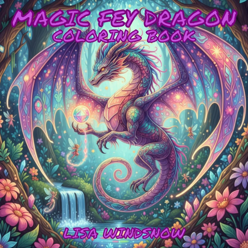 MAGIC FEY DRAGON: COLORING BOOK (MYTHIC FANTASY)