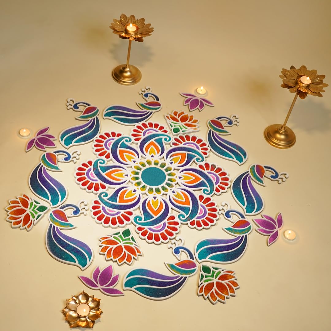 Island Rangoli Mukund Utsav (16 inches) | Crochet Series | Available in 1 More Size - 22 | Rangoli Mat | Floating Rangoli (16 inches) (B0CKBRQHHY) Amazon Price History, Amazon Price Tracker