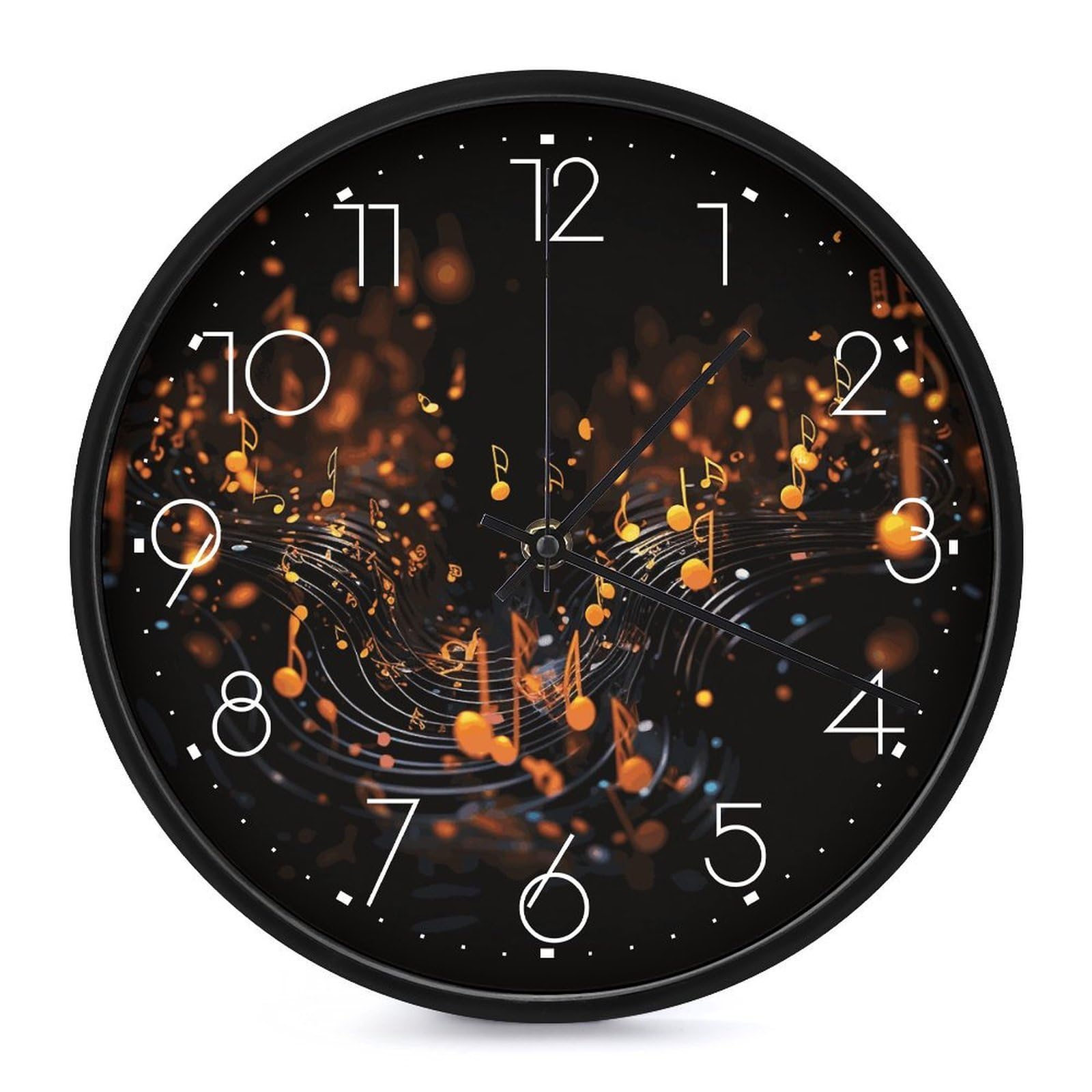Horloge murale notes de musique sans bruit pour retrouver le sommeil en chambre
