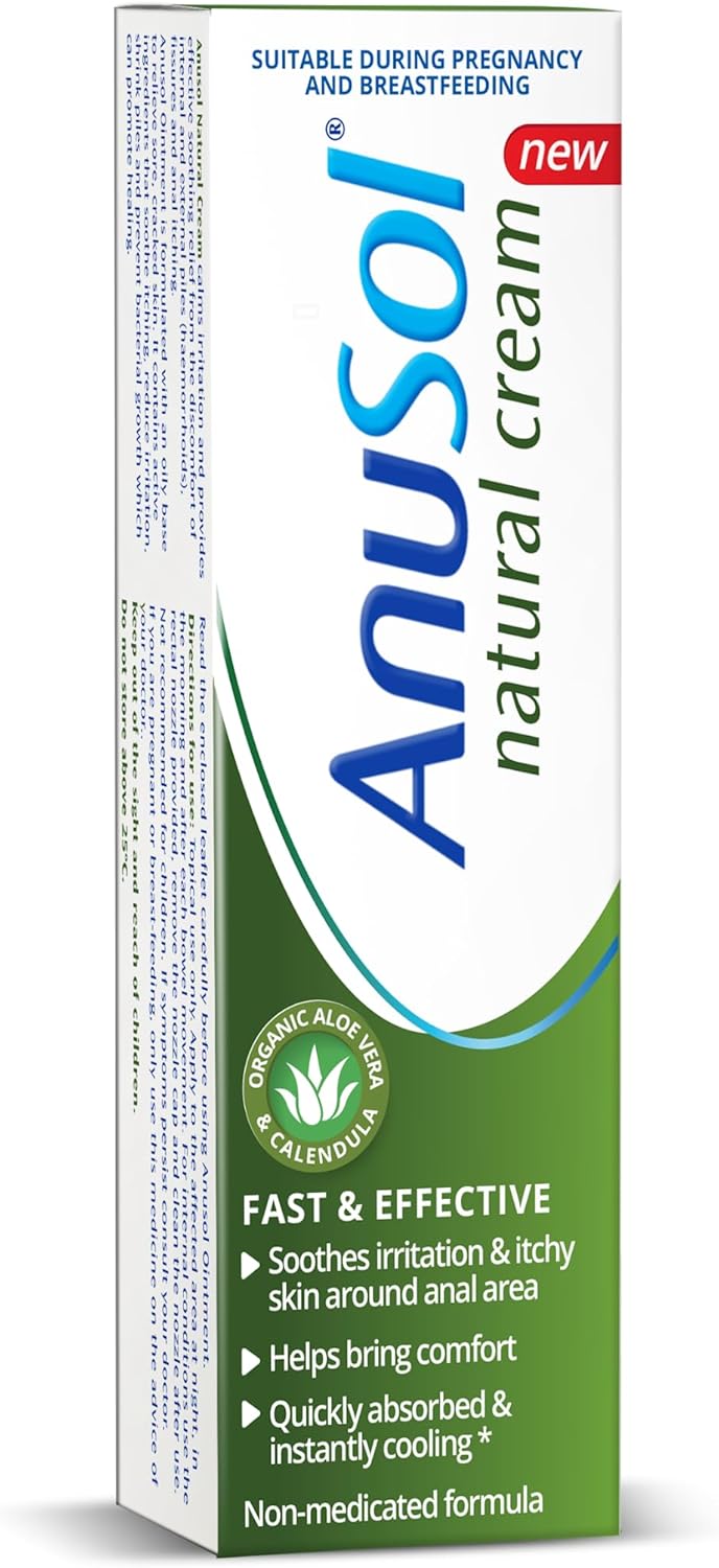 Anusol Natural Cream 30g Cream with Natural Ingredients Relieves