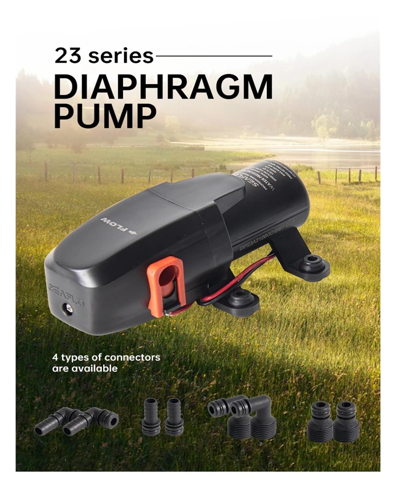 40PSI 12V Pompa Acqua Pompa Autoadescante A Membrana Accessori for Barche Docce Servizi Igienici Motore di Trasferimento Acqua for Camper Caravan Accessori per ricambi Camper