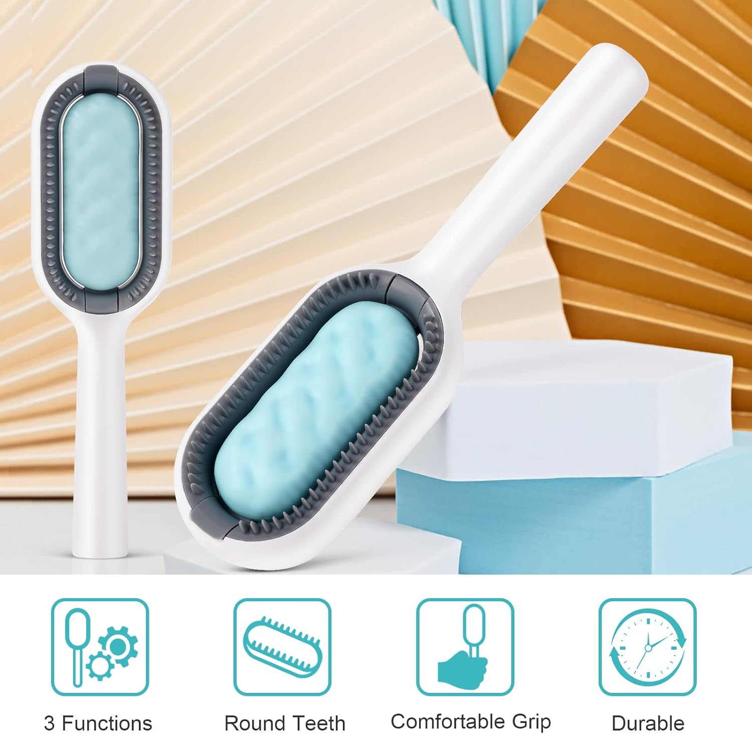 VSSHE Pet Cleaning Hair Removal Comb, 4 in 1 New Universal Dog Brush Cat Brush Grooming Comb