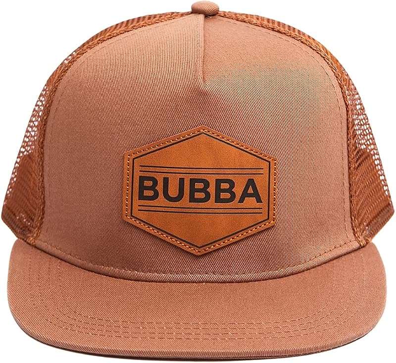 Toddler Hat - Baseball Hat - Baby Bubba Trucker Cap - Infant Newborn Youth Flat Brim Patch Sun Hat for Summer Winter