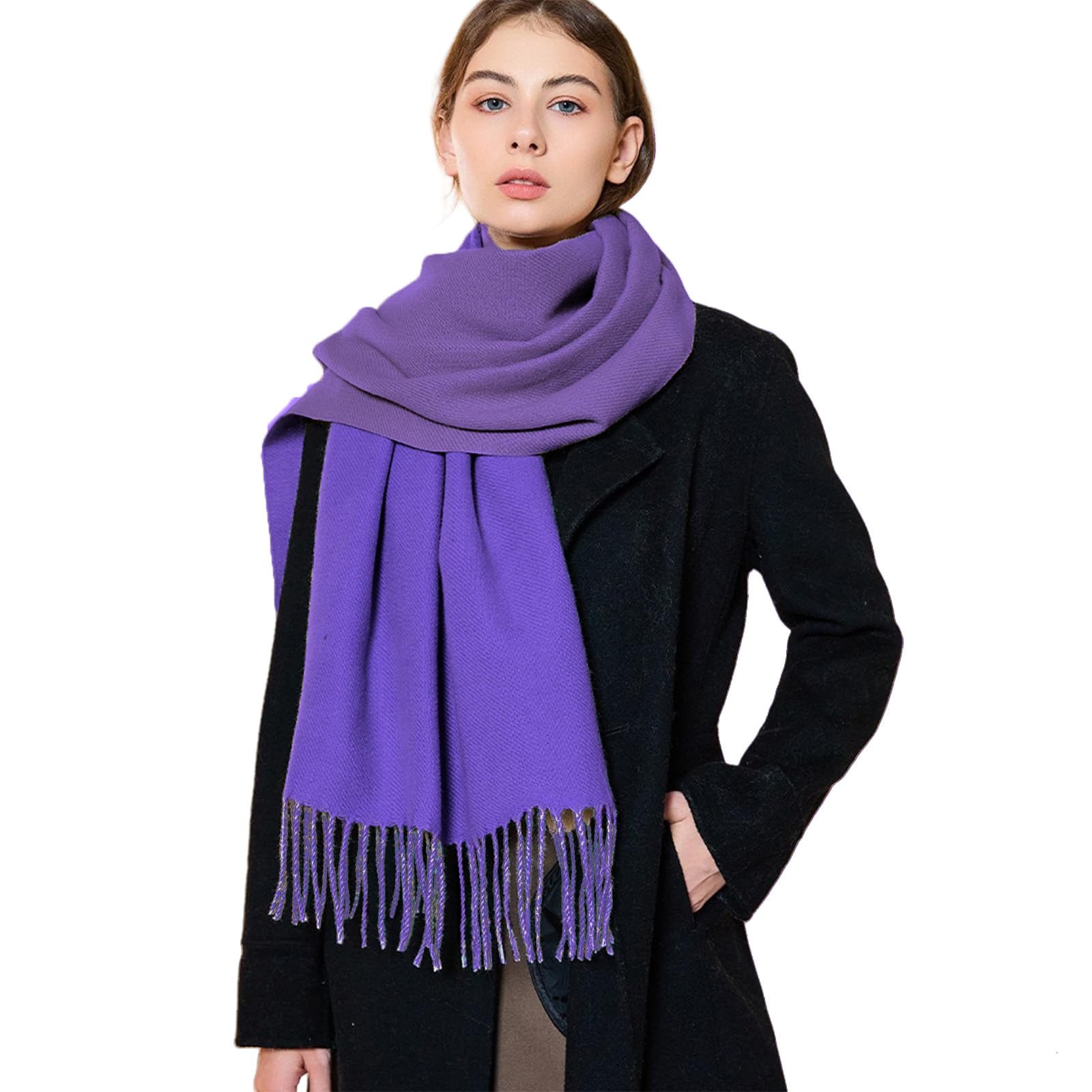 Scarf, scarf women, stoles for women, reversible scarf made of imitation cashmere against the cold in winter