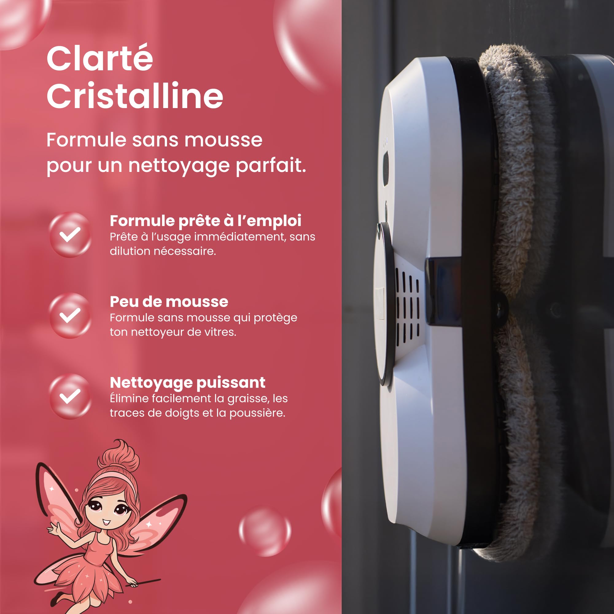 Image secondaire de Mrs. SHINY Nettoyant Électrique pour Vitres 500ML - Brillance Sans Traces