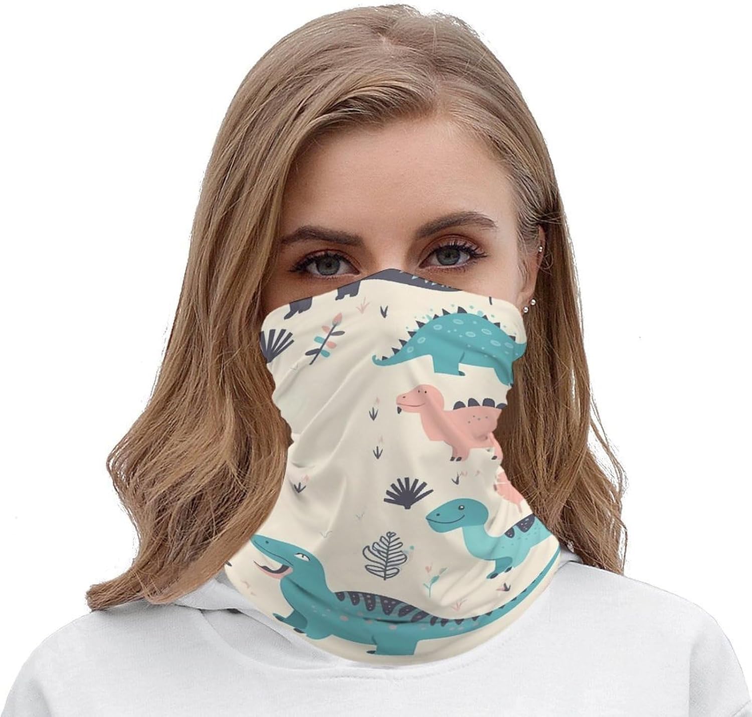 Adorable Dinosaur UV Protection Face Mask, Cooling Headscarf image 5
