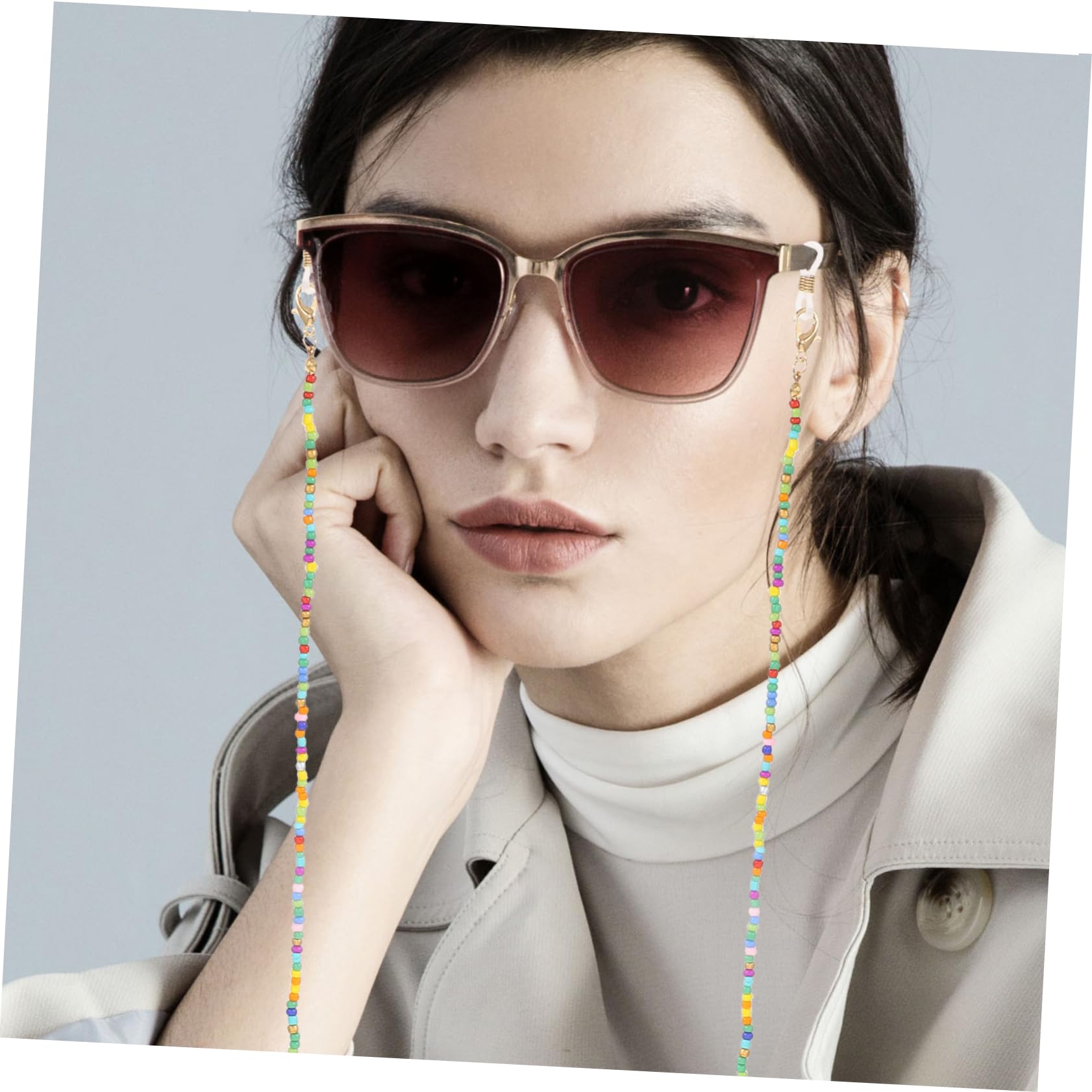 LIFKOME Brillenkette Maskenkette brillen brillenbänder für brille Sportsonnenbrillen Brillen Anti-verlorene modisch hängendes Maskenseil Brille mit Glasperlen