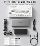 WAVLINK Pro DisplayLink Docking Station, Quad 4K HDMI Dock for Mac(M1-M5/Neo) & Windows Laptops, Up to 4 External Monitors, Powered by DL7400, PD 100W, 2.5Gb Ethernet, 10Gbps USB – Driver Required