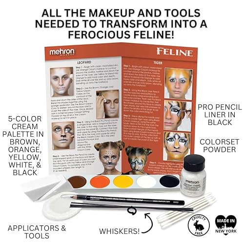 Miniatura 2 de Mehron - Kit de maquillaje premium de personaje (felinogato)