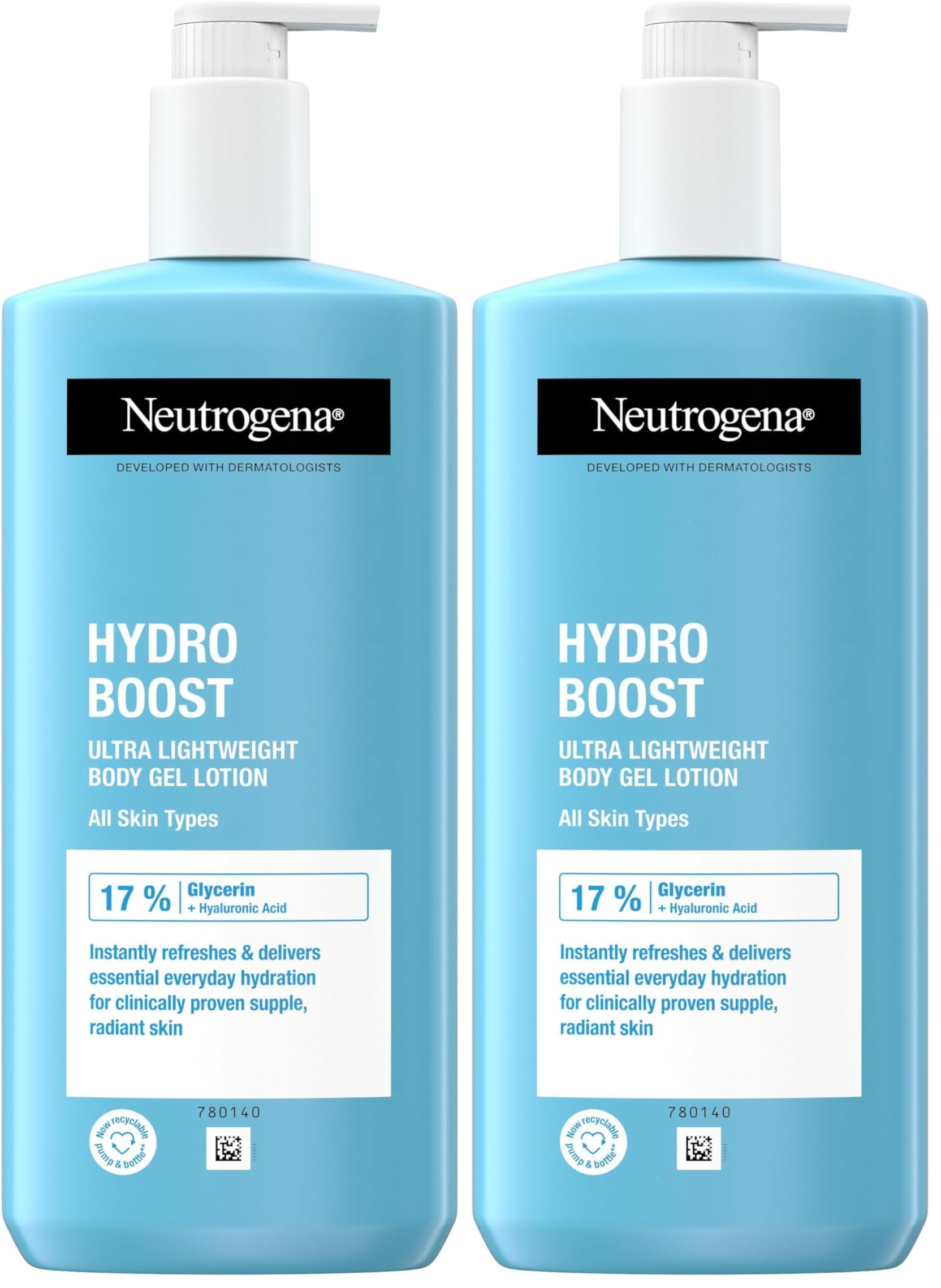 Neutrogena Hydro Boost Body Gel Cream, 400 ml (Pack of 2)