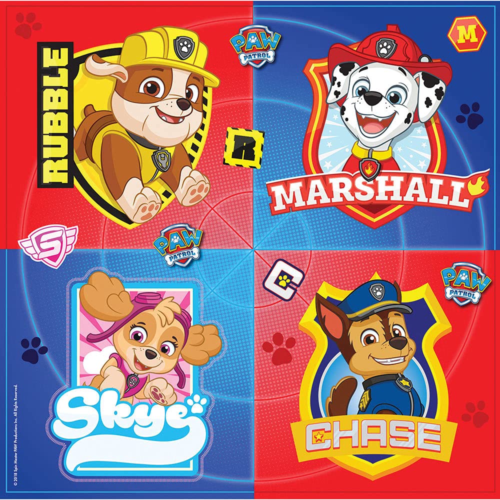 Amscan Lun/Napa Paw Patrol 2018 9903819 - Paw Patrol Kids Birthday Party Cheon Napkins - 16 Pack
