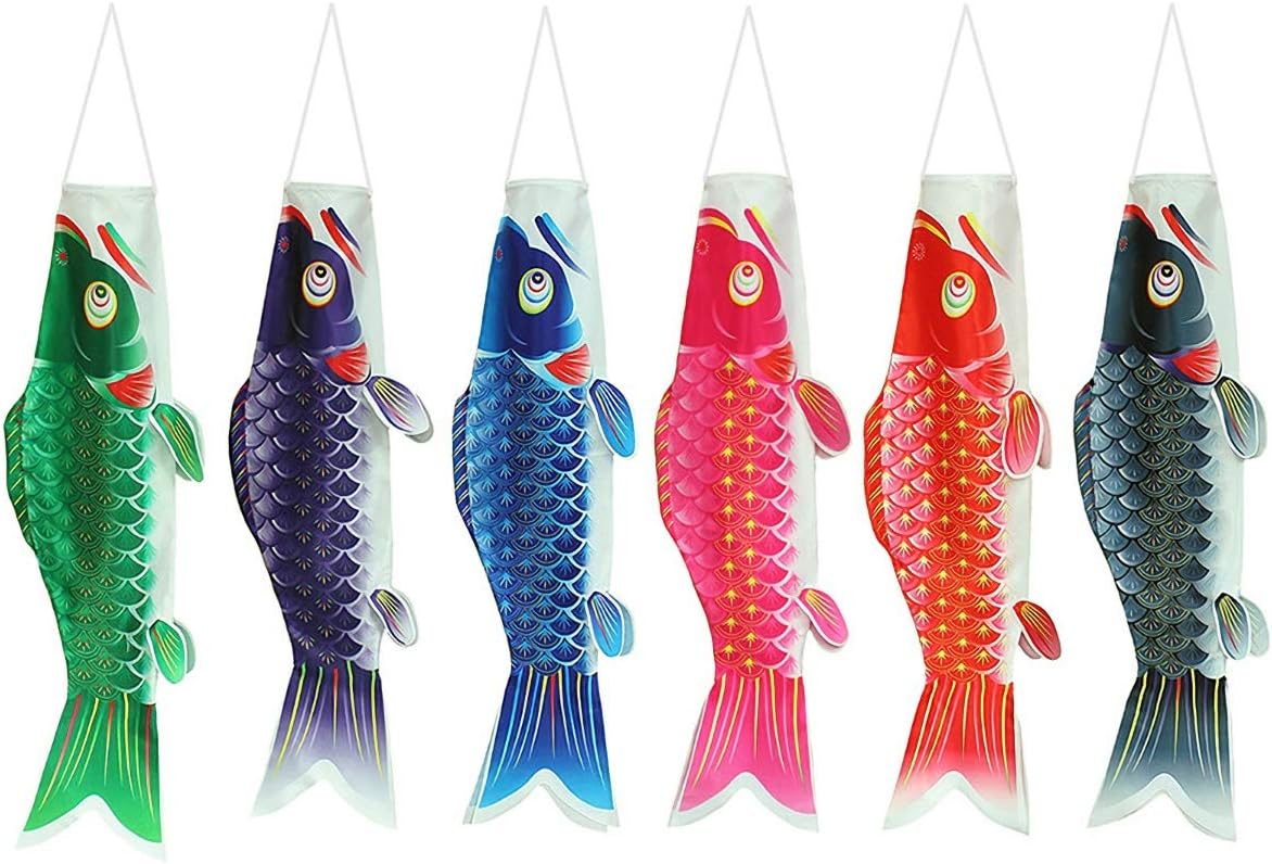 こいのぼり 鯉のぼり 鯉 のぼり 50 6色セット 端午の節句 飾り ベランダ 室内用