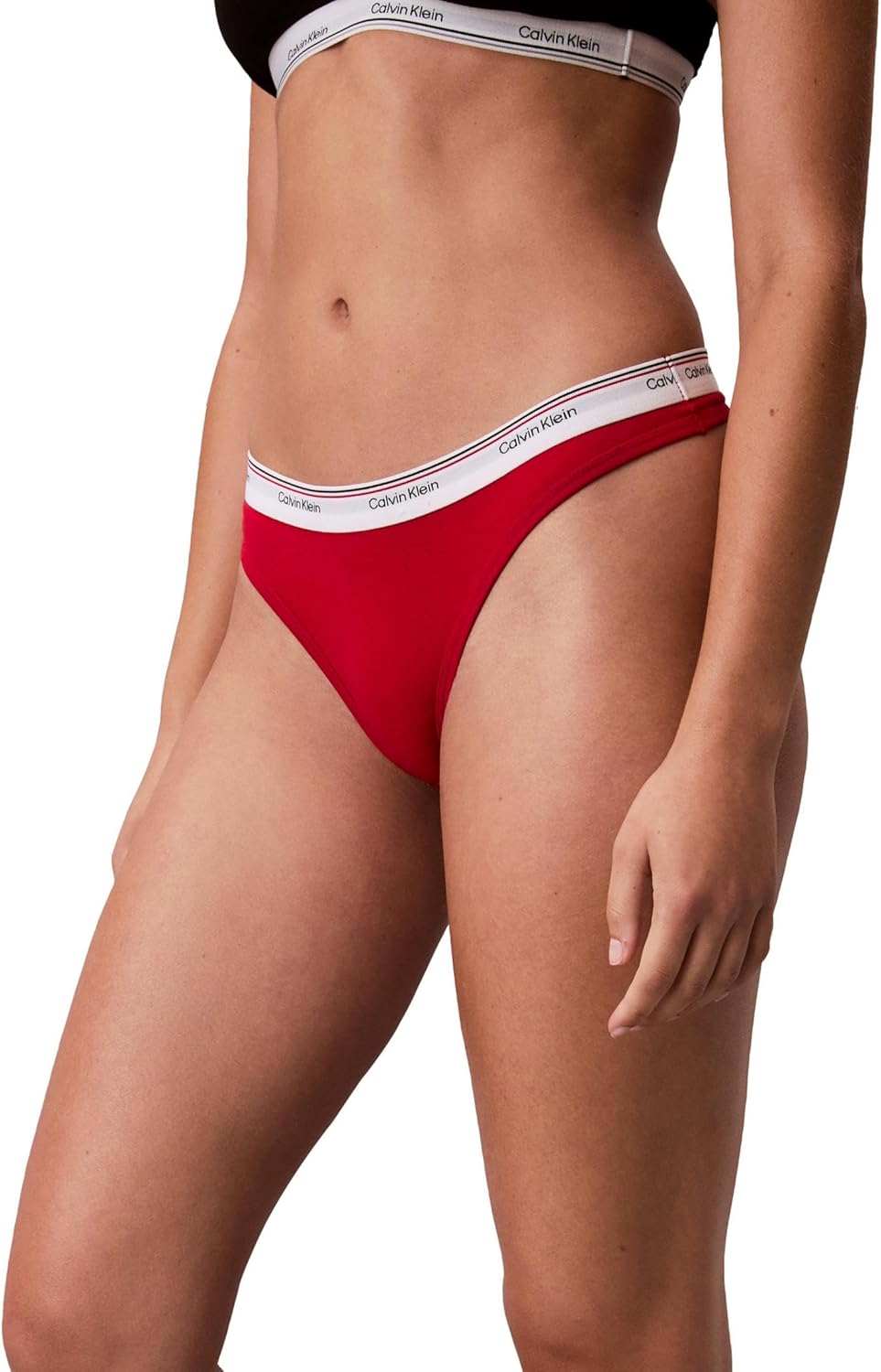 Calvin Klein womens Balance Cotton Stretch Thong Panties, 3 Pack - Image 4