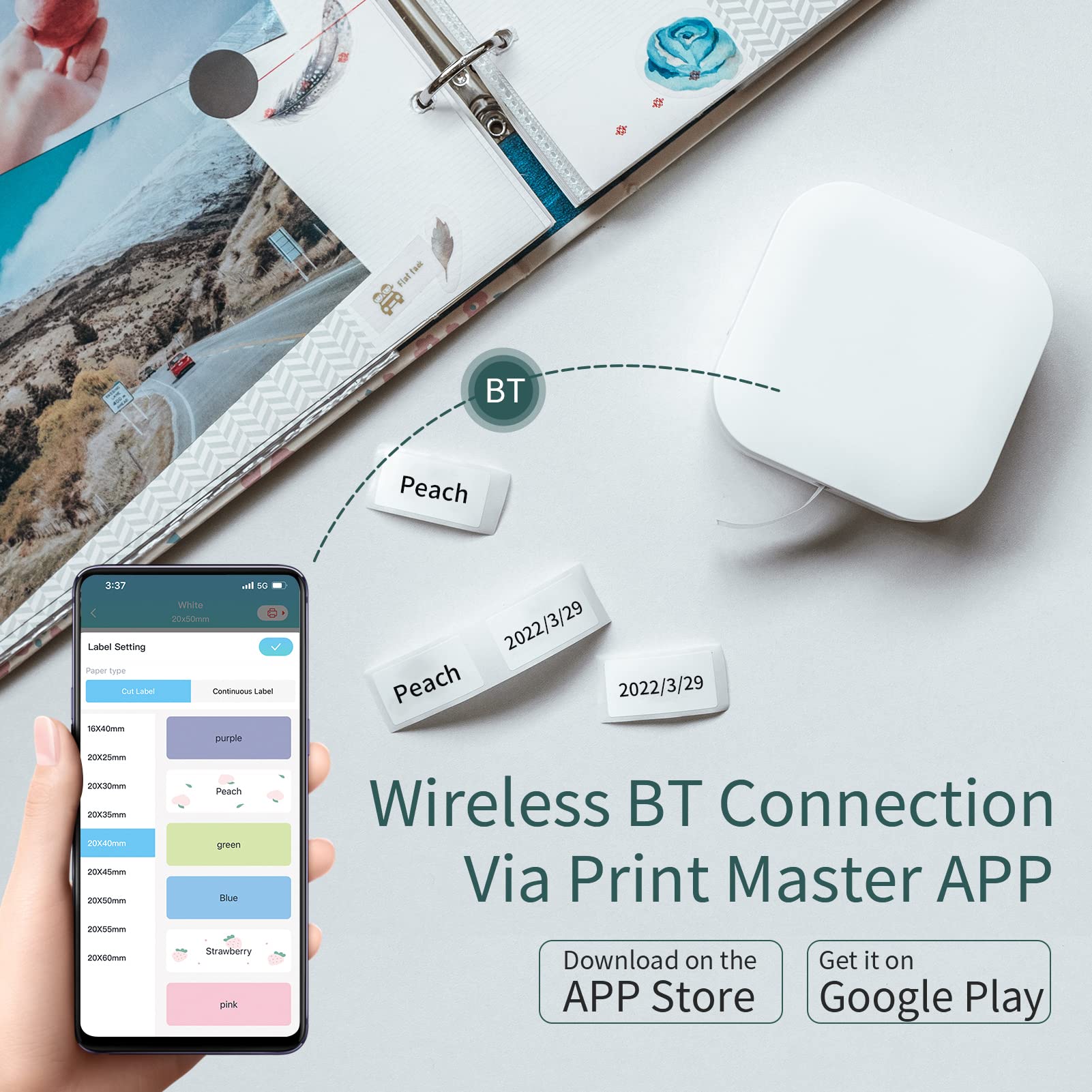 Q30 Maszyna do produkcji etykiet Mini kieszonkowa termiczna drukarka etykiet Wszystko w jednym BT Connect Etykieta samoprzylepna DIY Dziennik daty Nauka Naklejka Etykietowanie Masz