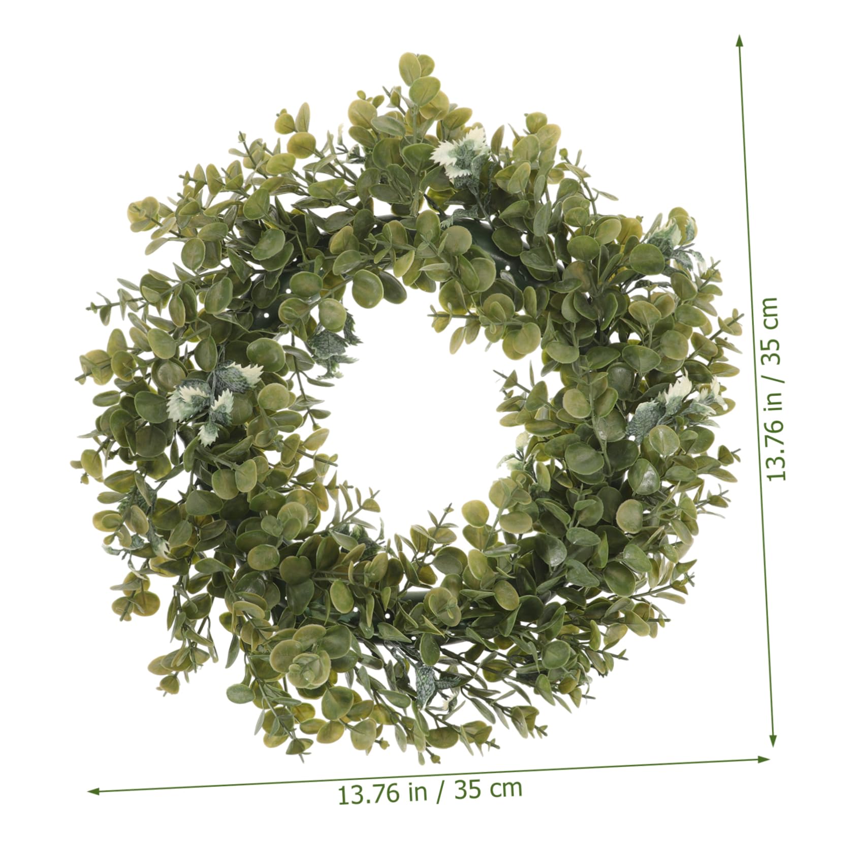 Ipetboom Ghirlanda Facile da Usare di Eucalipto Finto Verde in Plastico Aspetto Naturale Simulato per Decorazioni di Matrimoni e Allestimenti Scenici